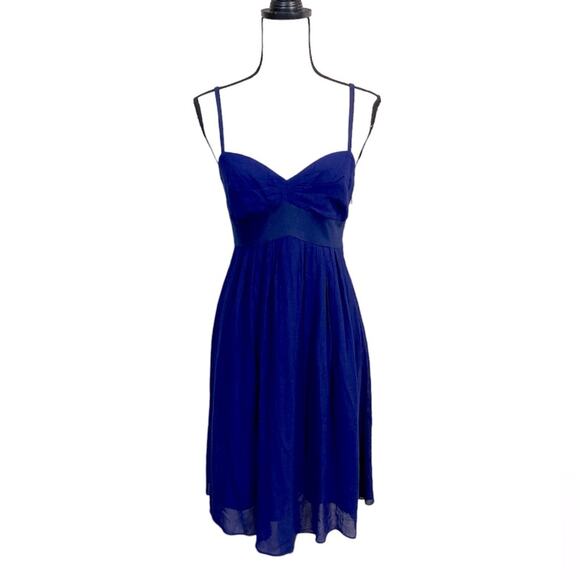 Searle Indigo Blue Fit and Flare Sundress - Picture 1 of 7